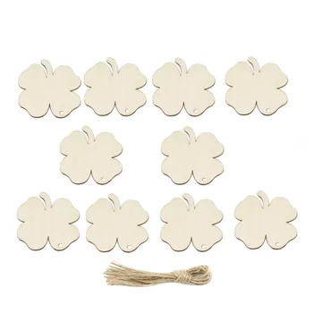

20pcs DIY Wooden Pendants Hanging Adornments for Home Garden Store Shop