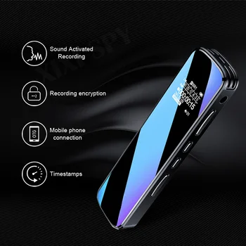 

Dictaphone voice recorder sound mini audio mp3 player professional digital recording record activated HD OTG connection