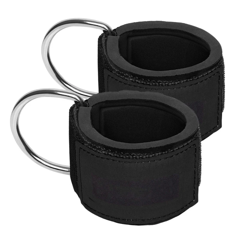 

1PCS Adjustable Ankle Strap Fitness Ankle Protector Padded Resistance Band D-ring Buckle for Gym Workouts Leg Exercises