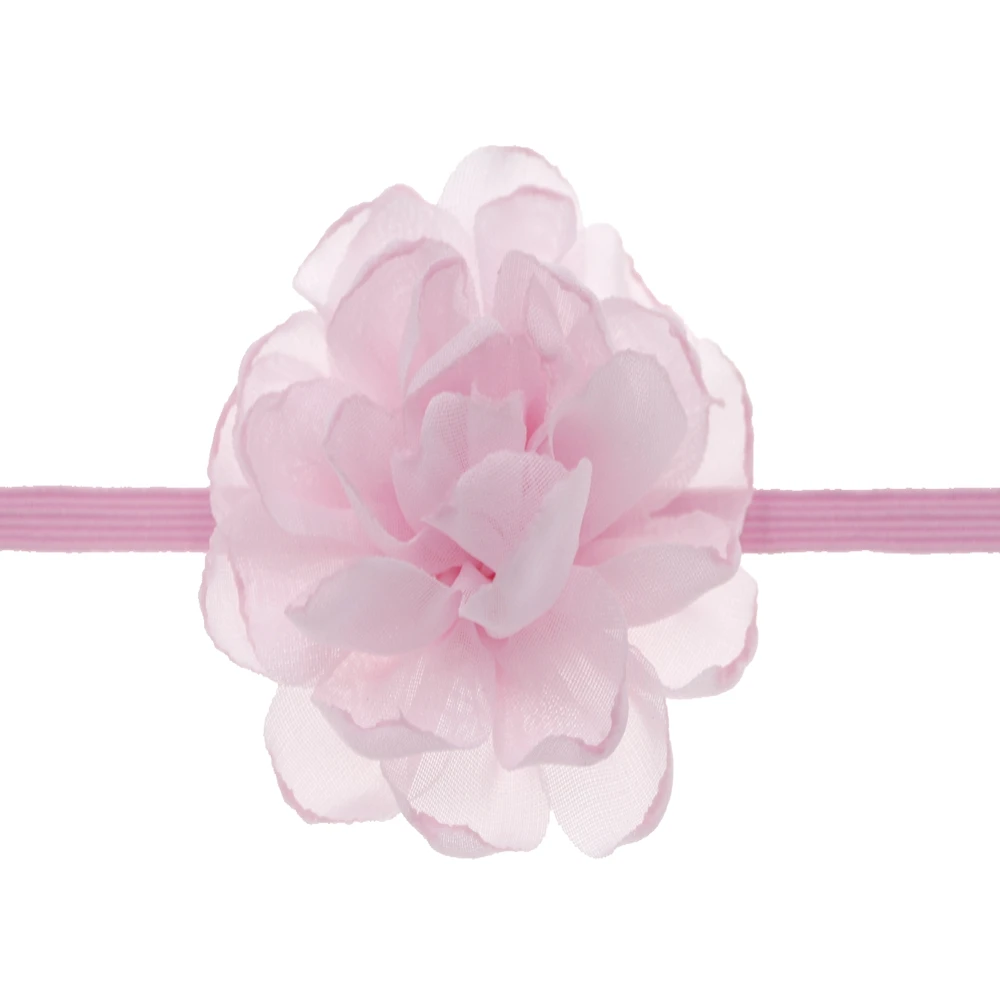 baby headband Chiffon Flowers Headband girls Burning Edge Wedding Decoration DIY Wreath Headwear newborn girls hair Accessories