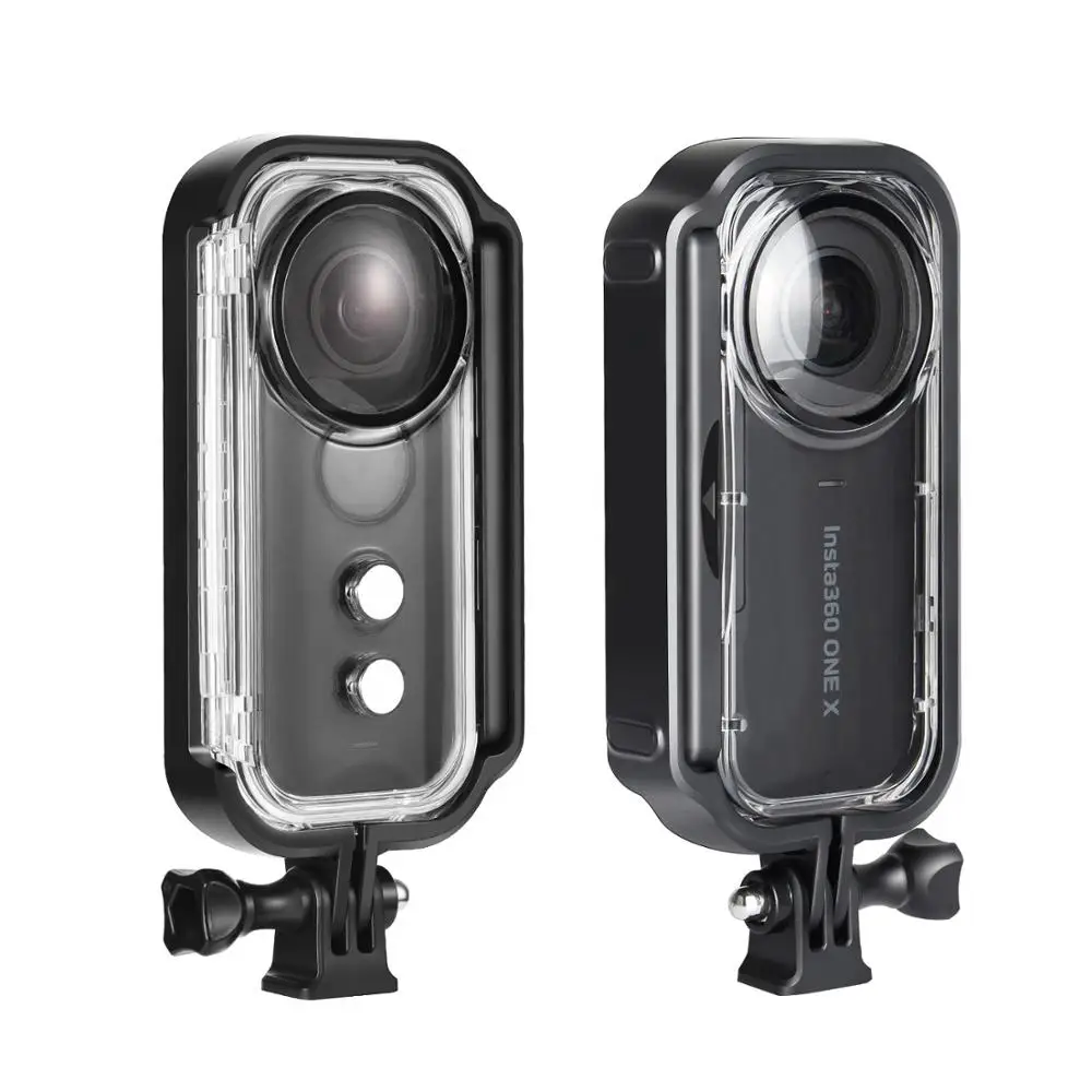 90ft à Prova Escudo para Insta360 Câmera de Ação para Insta360 Dwaterproof Água Habitação Case Protetor Mergulho Subaquático um x Câmera 30m - - Image 2