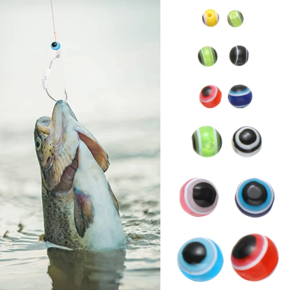 SILANON Kit di perline per occhi da pesca, 300 pezzi, colori misti, per