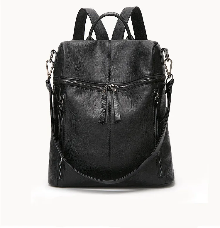 WESTCREEK, брендовый женский рюкзак, кошелек, модная маленькая сумка для книг, высокое качество, мини-сумка, женский рюкзак, школьные сумки для девочек-подростков - Цвет: Черный