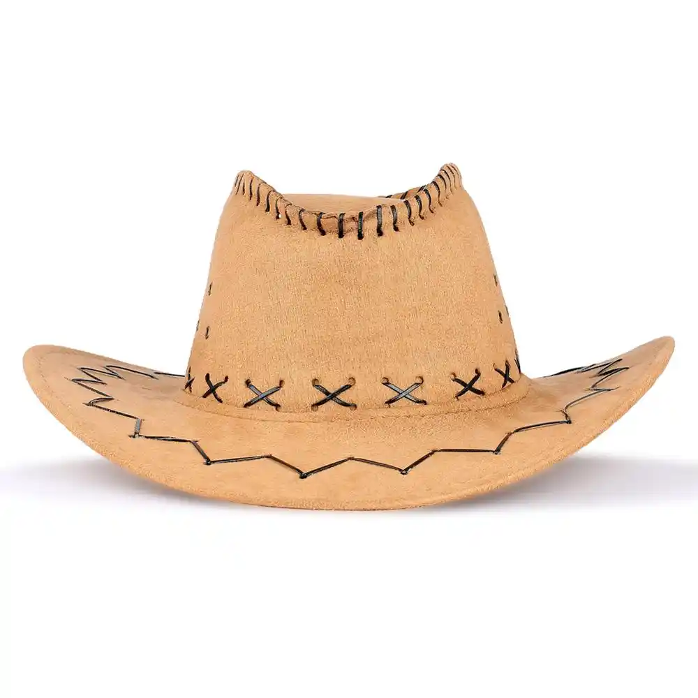 black flat top cowboy hat