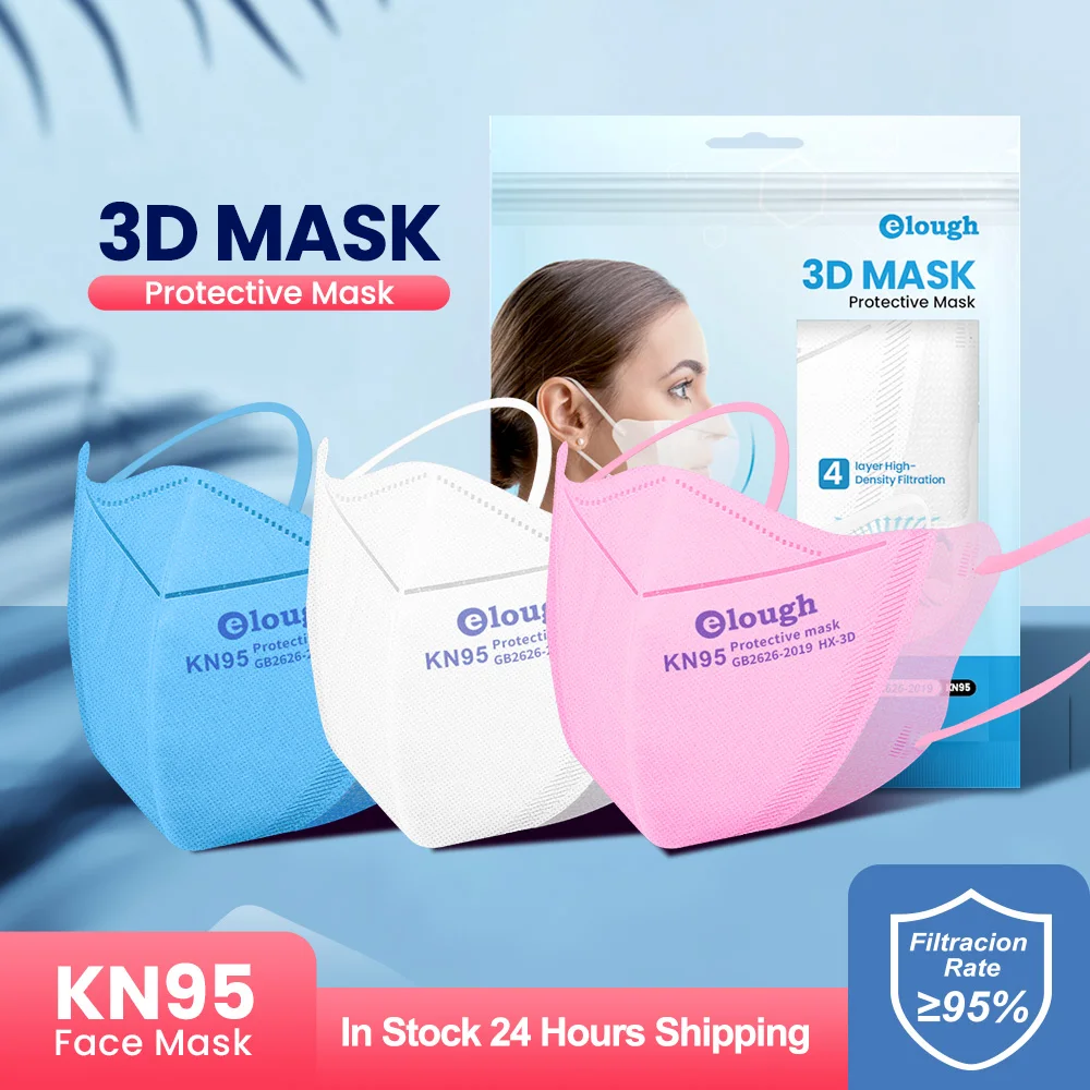 3D FFP2 Masks KN95 Máscaras Fpp2 Mascarilla Homologadas CE Protective Respirator Mask ffp3 Reusable Mouth Caps Adult ffp2mask