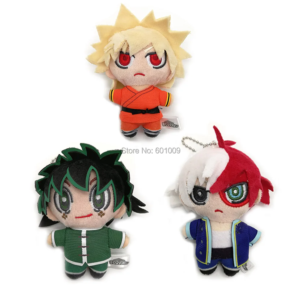 Моя геройская Академия Bakugou Katsuki Todoroki Shoto Midoriya Izuku 4 15 см Подвеска плюшевая кувая