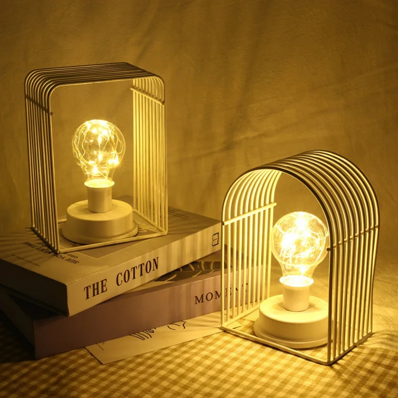 

European Candle Table Lamp Wrought Iron Candle Holder Night Light Minimalist Lamp Ins Night Modeling Lamp Wedding Decoration