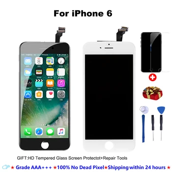 

AAA+++ LCD Display For iphone 6 screen replacment Touch Screen For iPhone 5S 6SPlus 7 7Plus 8 8plus No Dead Pixel +tools