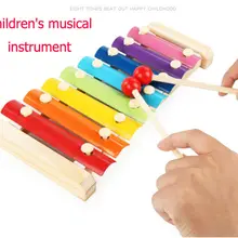 Классический деревянный игрушечный ксилофон музыкальный инструмент 8-обратите внимание на детские ребенку развить модные САФТ образования игрушечный музыкальный инструмент