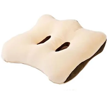 

Double-hole Office Chair Cushion Memory Foam Particles Ergonomic Design Health Care Vertebrae Hemorrhoid Pillow Slow Rebound