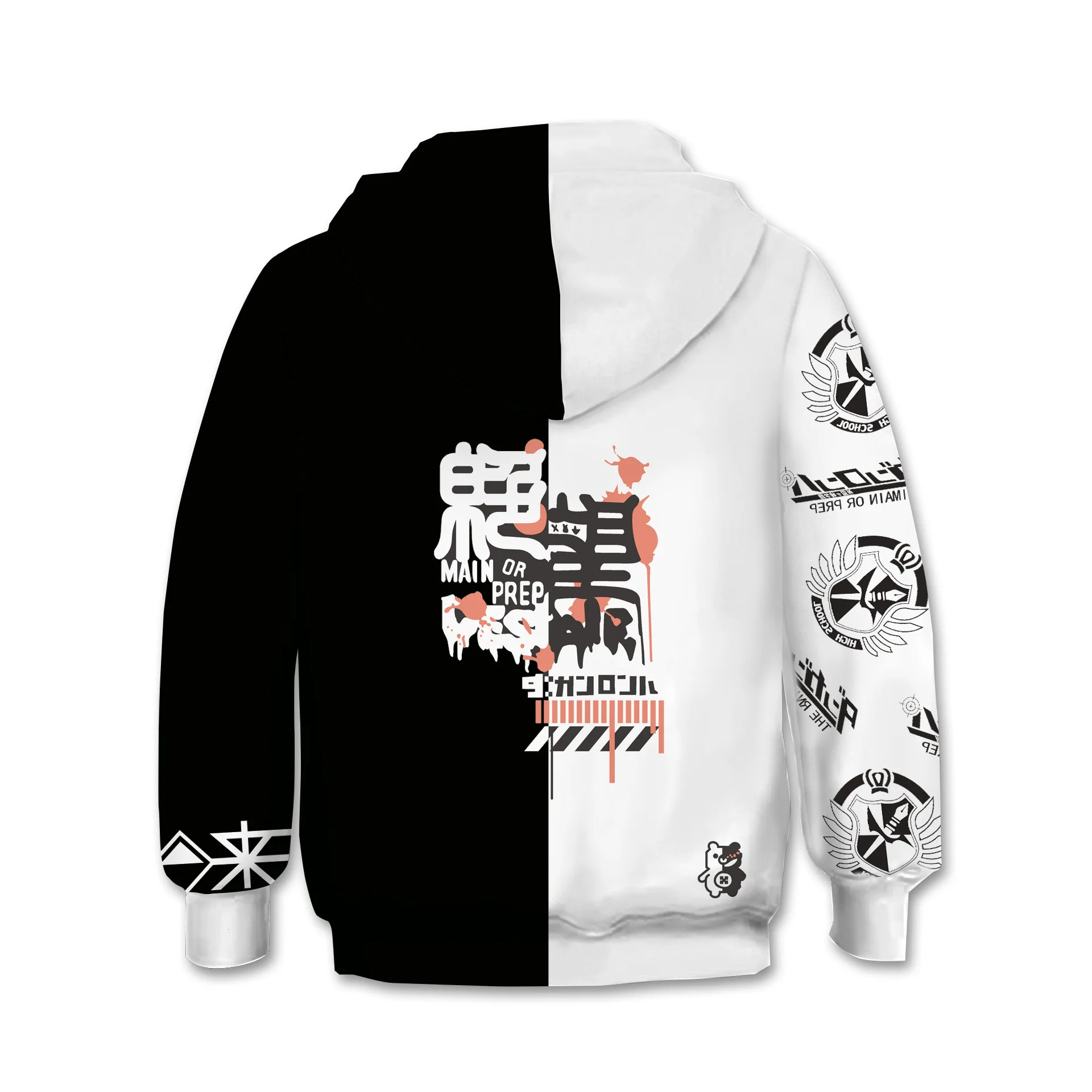 Beste Kids Anime sweatshirts hoodies Dangan Ronpa Danganronpa monokuma Wit Zwart Beer cosplay kostuum College kleding Top Nieuwe