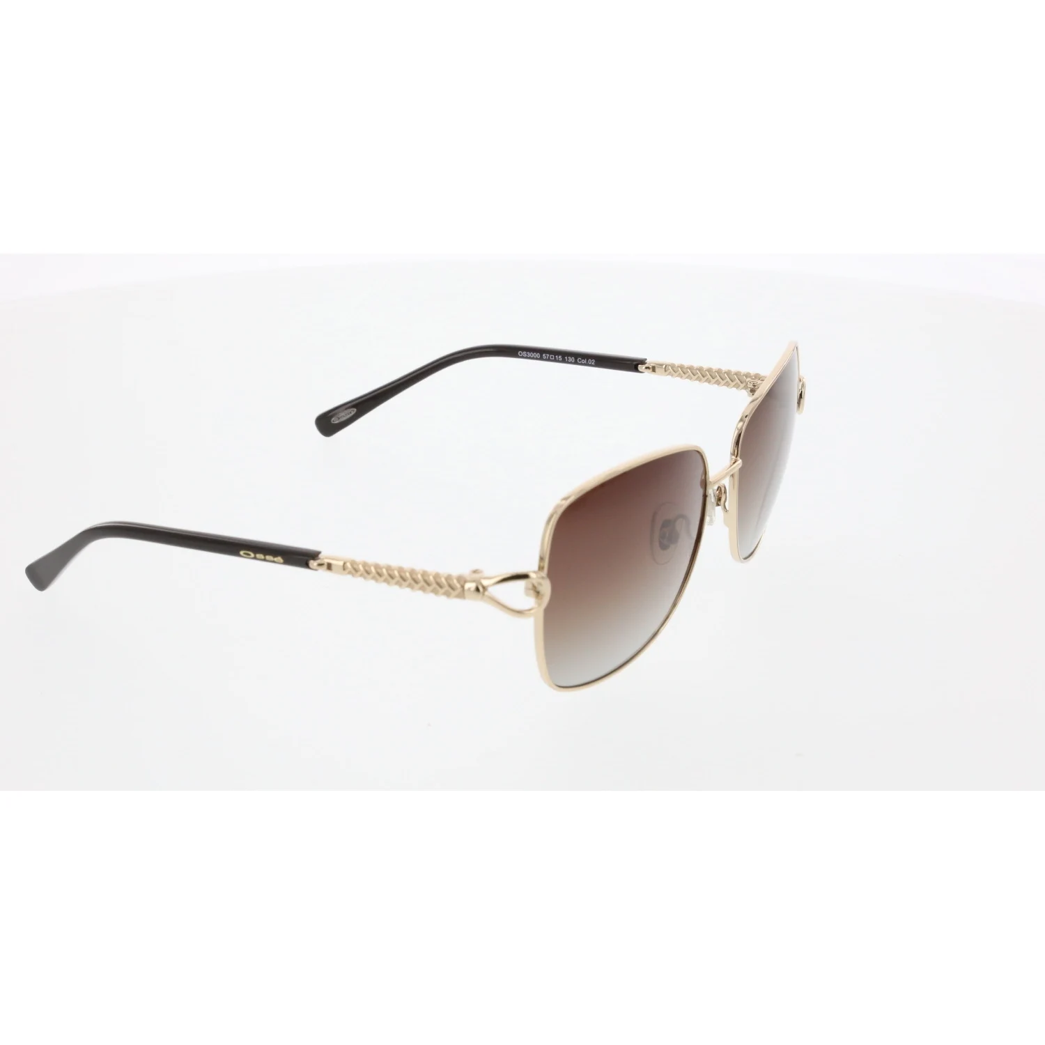 

Women's sunglasses os 3000 02 metal gold organic rectangle 57-15-130 osse