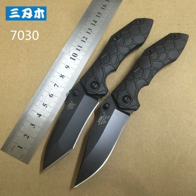 

Sanrenmu 7030LTI-PH Stainless Folding Knife Steel Handle Outdoor Camping Hunting Cutting Survival Fruit Kitchen EDC Pocket Knife