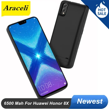 

For Huawei Honor 8X Battery Case 6500 Mah Smart Backup Charger Case Cover Pack Power Bank For Huawei honor 8X Battery Case
