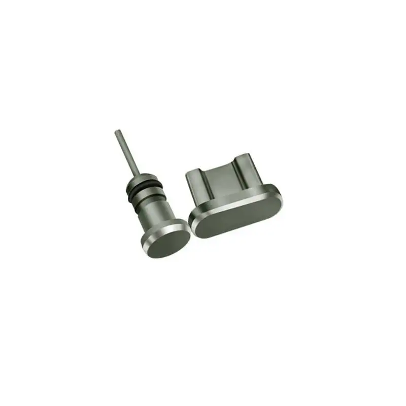 Gray Набор заглушек от пыли Micro USB порт 3,5 мм разъем для наушников Разъем для Vivo Oppo интерфейс анти мобильный телефон карта извлечения Pin - Цвет: Gray
