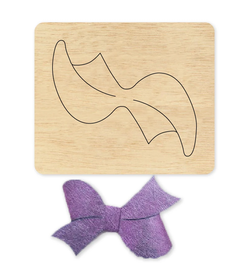 Bow new wood DIY moulds die cut accessories for Leather paper felt