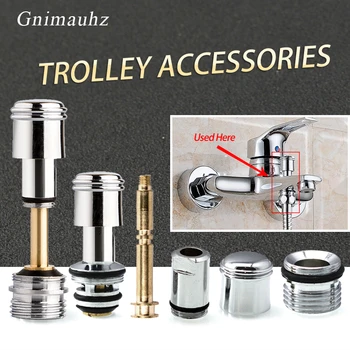 น้ํารั่วส่วนซ่อมก๊อกน้ําฝักบัว Lower Outlet เครื่องแยกน้ําอ่างอาบน้ํา TAP ดึง Rod Diverter วาล์วฝักบัวคอลัมน์สวิทช์ 1