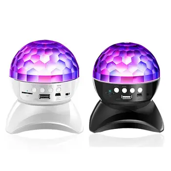 

360 ° Rotation Strobe Light Dance Lamp Stage Light Bluetooth Speaker Control Mode RGB LED KTV Crystal Magic Ball Luminous