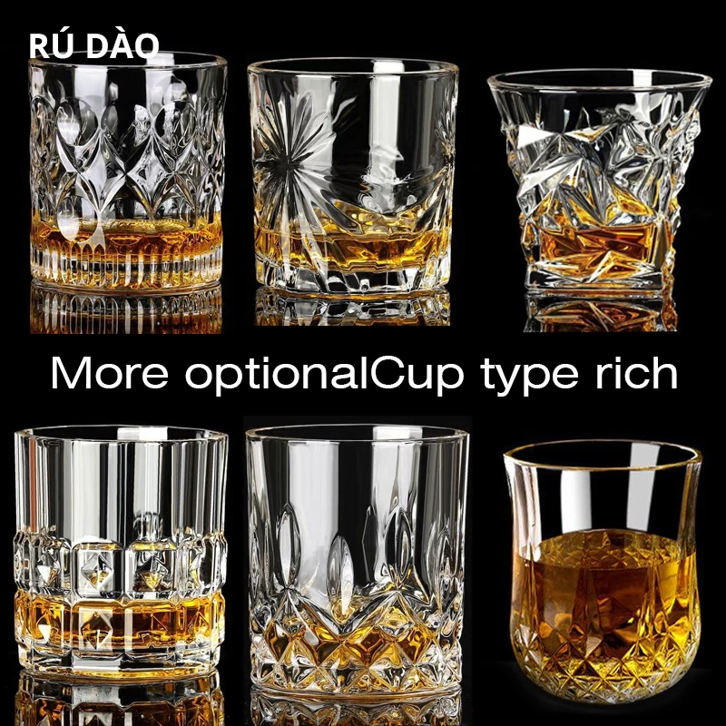 欧式威士忌杯家用水晶玻璃杯创意洋酒杯烈酒杯洋酒酒具钻石啤酒杯_1aaa