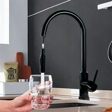 Kitchen Faucet 304 Stainless Steel Pull Out Touch Sensor Water Faucet Smart Induction Hot and Cold Water Mixer Tap Sink Faucets