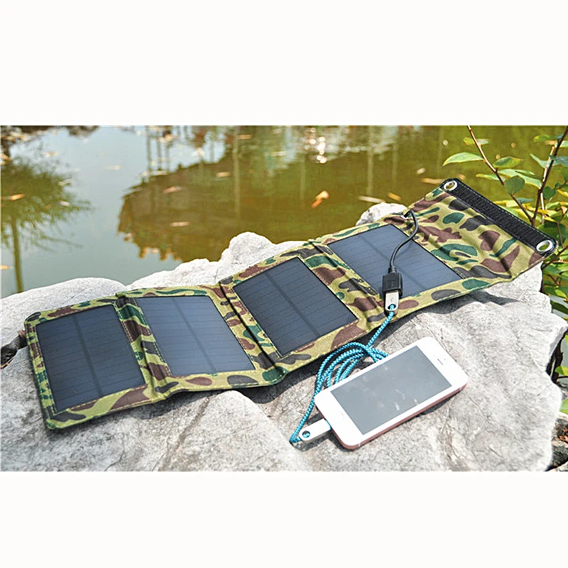 7 Вт 5 В складное USB зарядное устройство солнечная панель источник питания портативные солнечные батареи для мобильных телефонов gps Цифровая камера PDA