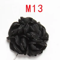 M13 BoYuTe Новое поступление нагрудные булавки модный мужской костюм свадебные булавки брошки ручной работы ткань цветок розы на лацкане - Metal color: M13