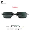 B Titanium Rimless Reading Glasses Photochromic Gray Sunglasses Men's Women Outdoor Hyperopia Eyewear 1.0 1.25 1.5 1.75 Lenses 5