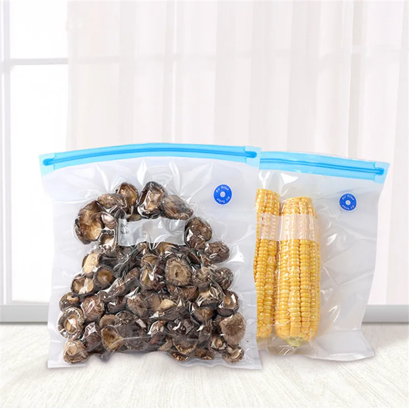 

Vacuum Sealer 26*28cm Vacuum Bags for Food Storage with Pump Reusable Food Packages Kitchen Organizer Vacuum Pump