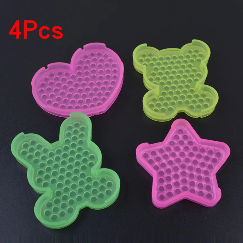 Kids Perler Pegboard Water Bead Animal Molds Accessories Magic Bead Jigsaw 3D Puzzle Educational Toys DIY Children Magic Beads 7