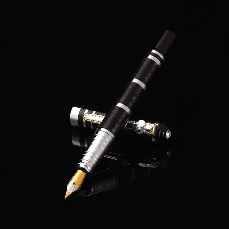 

1Pc Luxury Metal Ballpoint Fountain Pen Business Student Writing Tool Calligraphy Office School Supplies