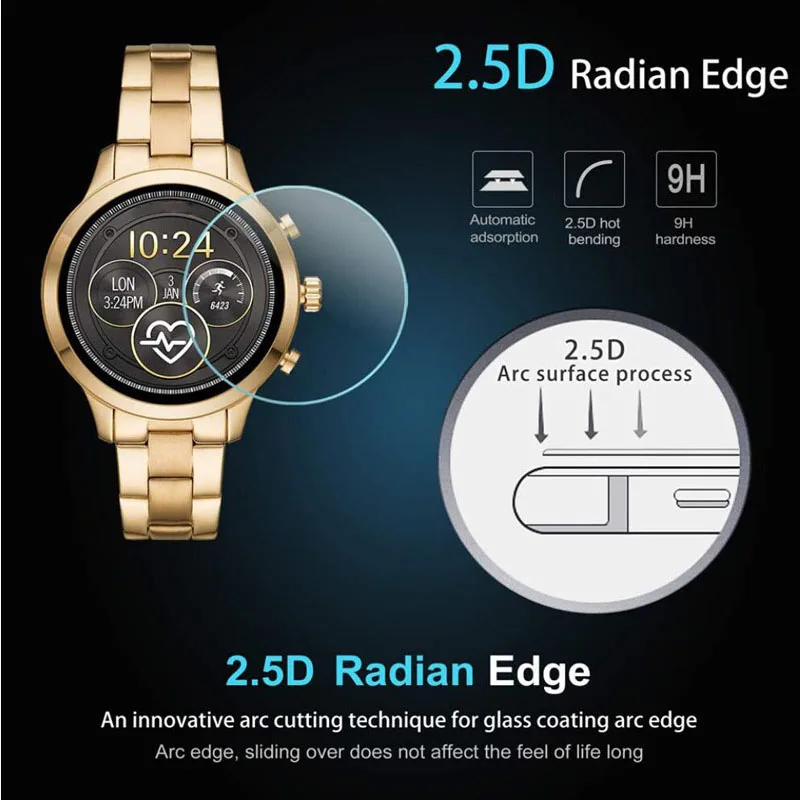 Защитная пленка из закаленного стекла для Майкла Корса для подиума Часы Smartwatch защита экрана Защита Крышки