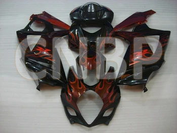 

GSXR1000 2007 - 2008 K7 Motorcycle Fairing for Suzuki GSXR1000 07 Black Red Flame Fairings GSXR 1000 2007 Fairings