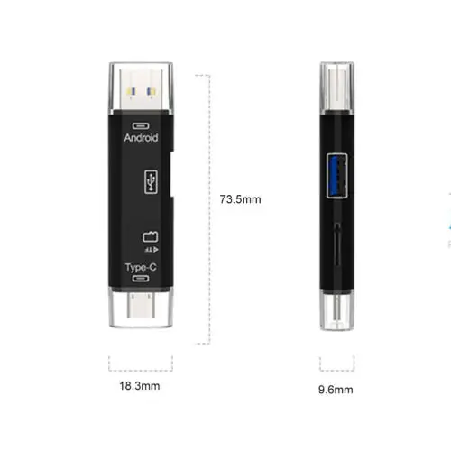 USB 3,0 type C/USB/Micro USB SD TF кард-ридер OTG кард-ридер для ноутбука высокоскоростной 5 в 1