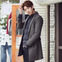 Zogaa, новинка, британский стиль, Мужское пальто, зимнее, повседневное, длинный, размер, верхняя одежда, мужская, хлопок, певец, однобортное пальто, один цвет, S-XL размер, пальто