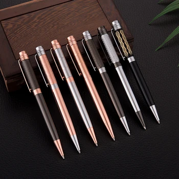 

Luxury Metal Ballpoint Pens for Writing School Office Business Supplies Ball Pens Engraved Name Private Laser Customized Logo