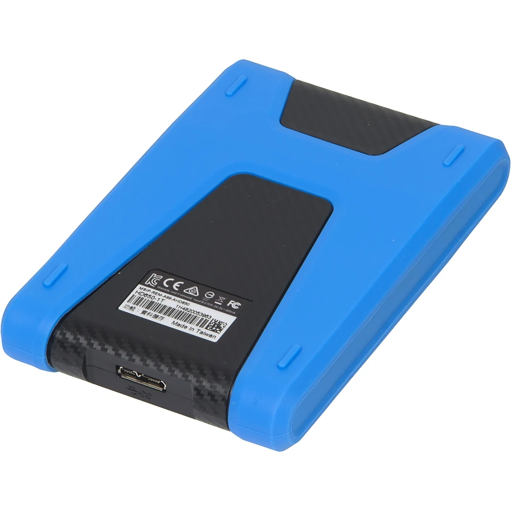 Жесткий диск A-Data USB 3.0 1Tb AHD650-1TU31-CBL HD650 DashDrive Durable 2.5" синий