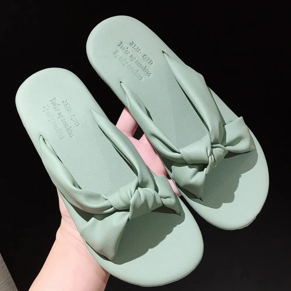 soft leather slides
