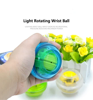 

Gym New LED Muscle Power Ball Wrist Ball Trainer Relax Gyroscope PowerBall Gyro Arm Exerciser Strengthener Fitness Equipments