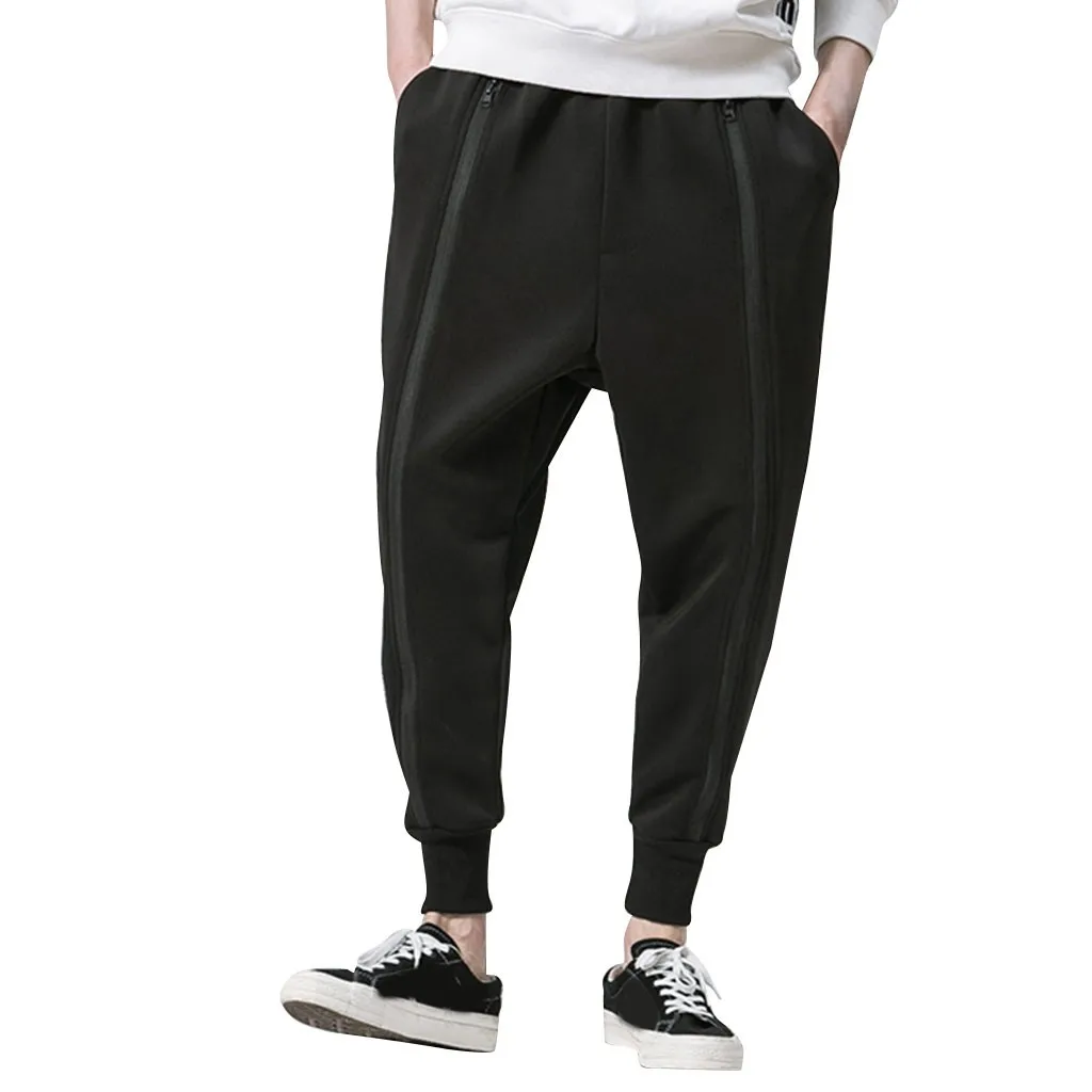 Feitong Pantalones Hombre, мужские джоггеры, модные, одноцветные, для отдыха, большой размер, брюки в стиле хип-хоп, спортивные штаны