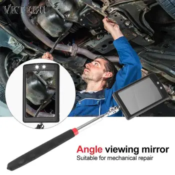 

Adjustable Angle View Endoscope Automotive Telescoping Inspection Mirror with LED lights Mechanical Automobile Repair Tools