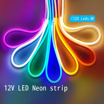 

Led Neon Light Strip 12V Waterproof IP67 2835 Led Strip 120Led/m Ribbon 12V White/Warm White Red Green Blue Pink Yellow Led Tape
