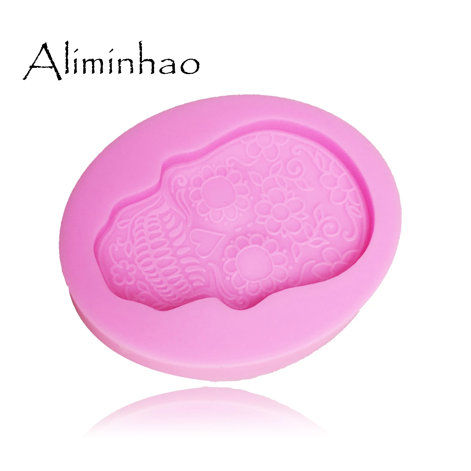 B0567 Sugarcraft Хэллоуин Череп силиконовые формы помадка форма для украшения торта инструменты форма для шоколадной мастики
