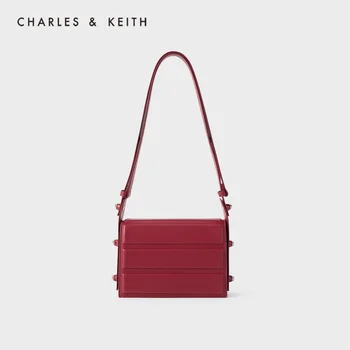

CHARLES＆KEITH New Arrival for Autumn2020CK2-50781306Women bag fashion small square bag with wide shoulder straps. Underarm bag
