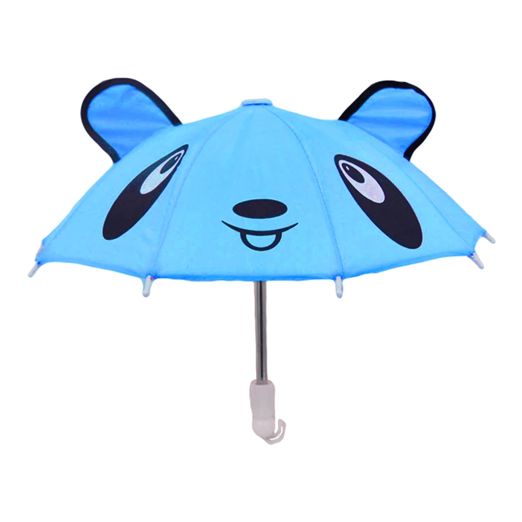 Cute Doll Toys Suny Rainy Umbrella for 18inch American Dolls and Other 18 inch Dolls Decoration Games - Panda