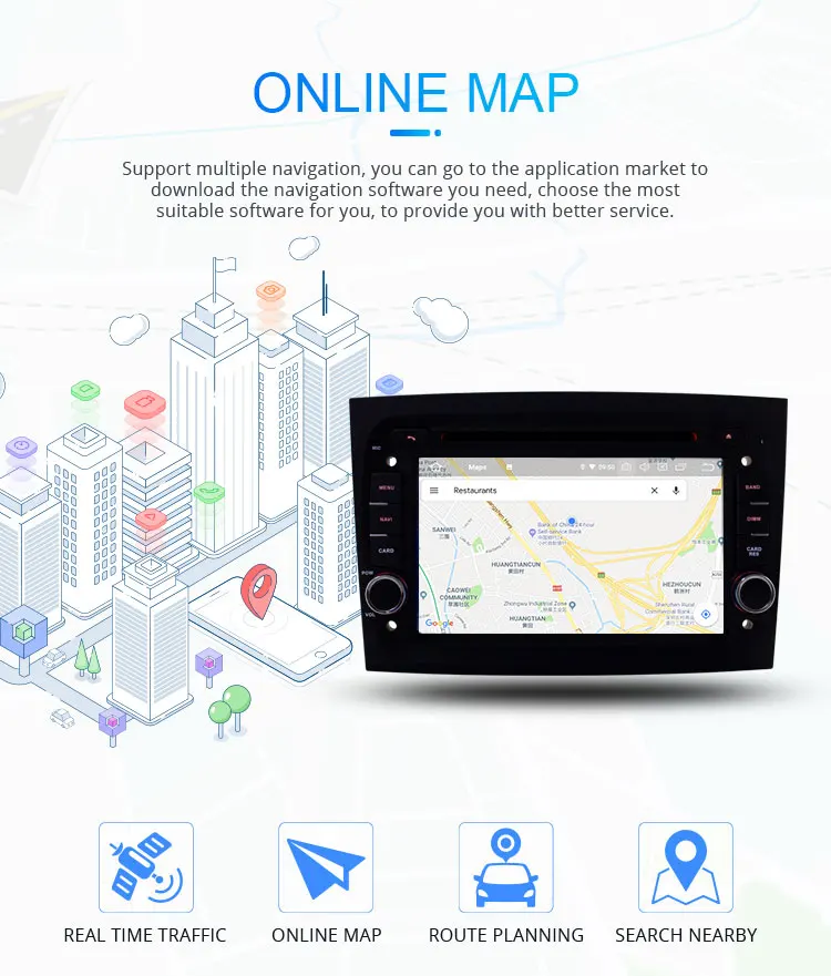 LJHANG автомобильный DVD мультимедийный плеер Android 9,0 для Fiat Doblo wifi gps Navi 1 Din автомагнитола стерео Восьмиядерный 4G+ 64G ips
