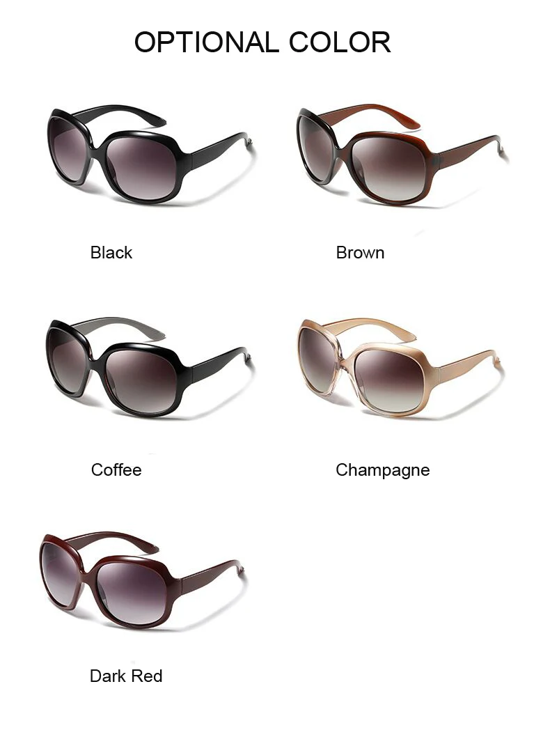 Роскошные поляризованные женские крупные солнцезащитные очки винтажные круглые градиентные оттенки женские брендовые дизайнерские солнцезащитные очки женские