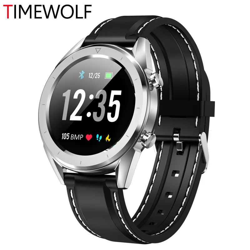 Мужские Смарт-часы TIMEWOLF IP68 ЭКГ PPG Bluetooth Smartwatch кровяное давление фитнес-трекер Смарт-часы для Android телефона huawei