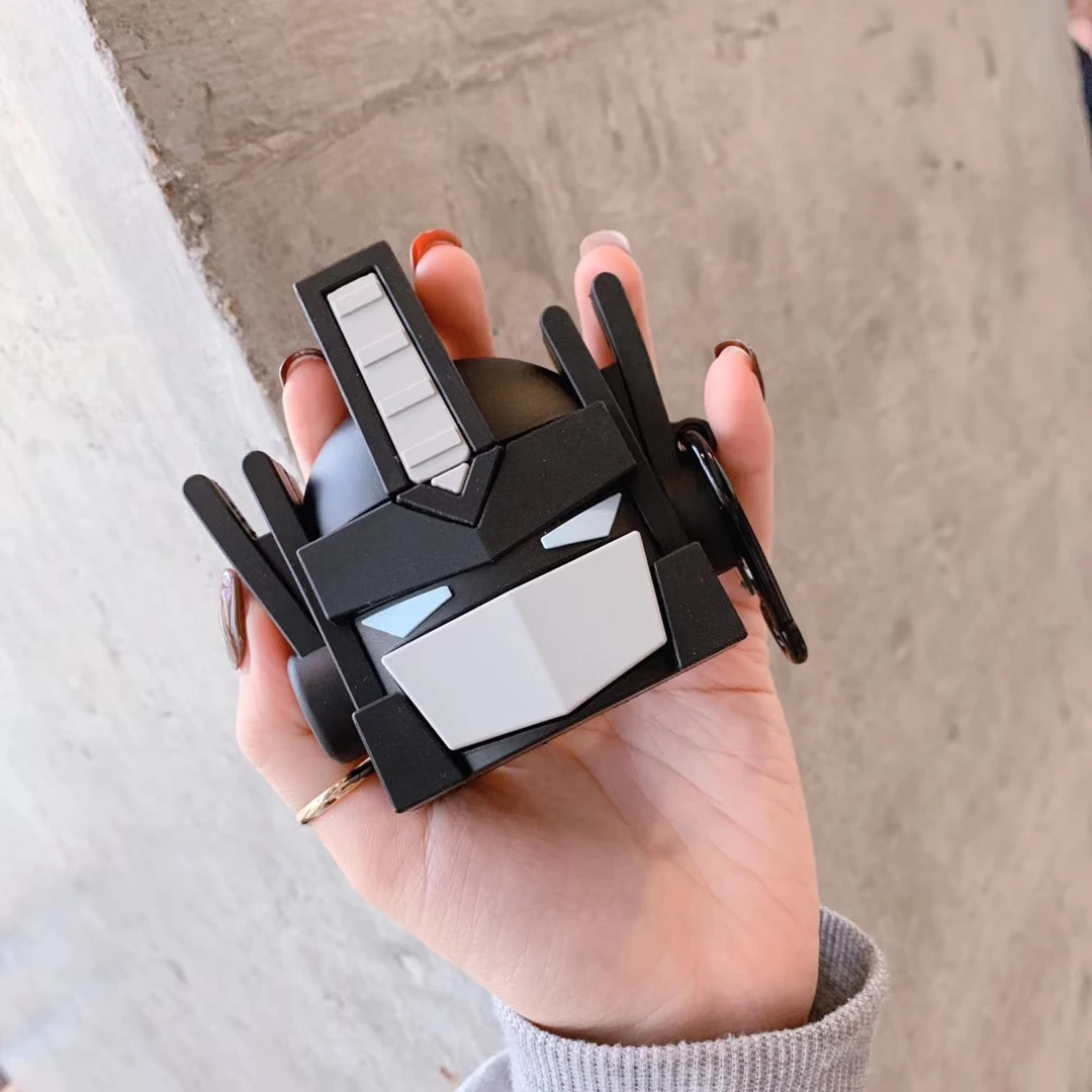 Милый 3D мультфильм анти-осень Трансформеры силиконовый наушник чехол для Apple AirPods 1/2 беспроводной bluetooth чехол для гарнитуры
