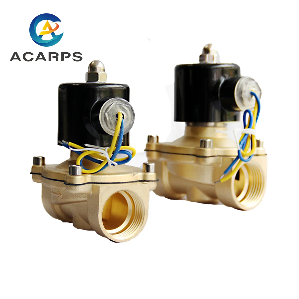 1 дюйм 1/4 дюйма NPT BSP латунный N/C 12 В Соленоидный клапан DN25 DN32 EPDM уплотнение высокой