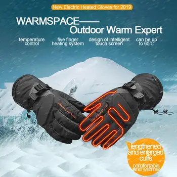 

Motorcycle Heated Gloves Temperature Control Heated Gloves Waterproof Warm Keeping Thermal Heat Gloves